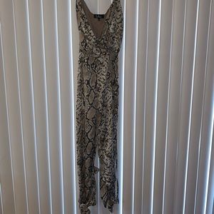 Lulus snakeskin jumpsuit